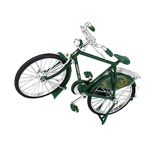 Warmhm Maßstab Vintage Fahrradmodell aus Legierung Simuliertes Retro Bike als Stilvolle Deko für Radfahrer Leichtes Sammlerobjekt für Haus und Büro Grün von Warmhm