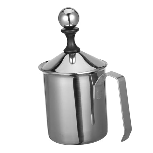Warmhm Milchaufschäumer aus Edelstahl milchkrug aus rostfreiem Stahl Milchaufschäumbecher aus Metall Edelstahlkrug Milchaufschäumkrug aus Edelstahl Schäumer Rostfreier Stahl Silber Warmhm Milchaufschäumer aus Edelstahl milchkrug aus rostfreiem Stahl Milchaufschäumbecher aus Metall Edelstahlkrug Milchaufschäumkrug aus Edelstahl Schäumer Rostfreier Stahl Silber von Warmhm