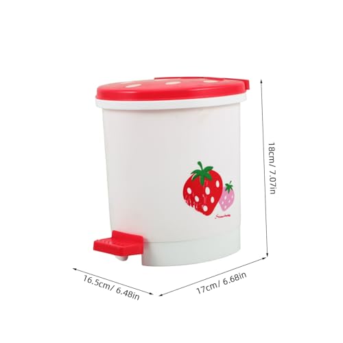 Warmhm Mini Erdbeer Mülleimer Klein mit Deckel Niedlicher Cartoon Schreibtisch Abfalleimer für Büro Schlafzimmer Tisch und Desktop Kompakt und Dekorativ für Zuhause und Arbeitsbereich Warmhm Mini Erdbeer Mülleimer Klein mit Deckel Niedlicher Cartoon Schreibtisch Abfalleimer für Büro Schlafzimmer Tisch und Desktop Kompakt und Dekorativ für Zuhause und Arbeitsbereich von Warmhm