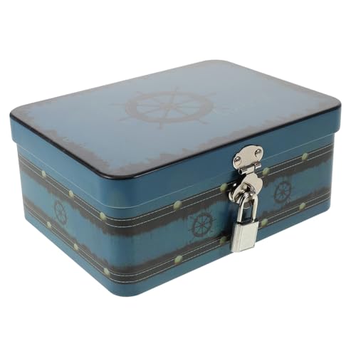 Warmhm Mini-desktop-aufbewahrungsboxen Weißblech-box-schloss für Schmuckstücke von Warmhm