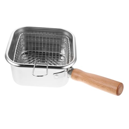 Warmhm Mobiler Edelstahl-deep-fryer mit Korb Kompakter Multifunktionaler Fritteusentopf für Braten und Kochen für Camping Picknick und Kleine Küchen Warmhm Mobiler Edelstahl-deep-fryer mit Korb Kompakter Multifunktionaler Fritteusentopf für Braten und Kochen für Camping Picknick und Kleine Küchen von Warmhm