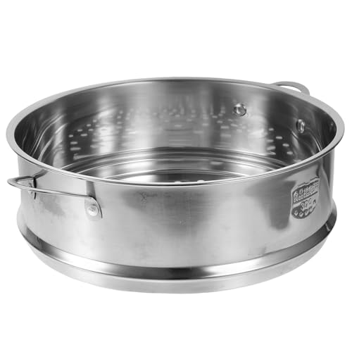 Warmhm Edelstahldampfgarer 304 Multifunktionaler Dampfkorb für Reiskocher Hitzebeständig Spülmaschinengeeignet Küchendampfer für Gesundes Kochen Langlebig von Warmhm
