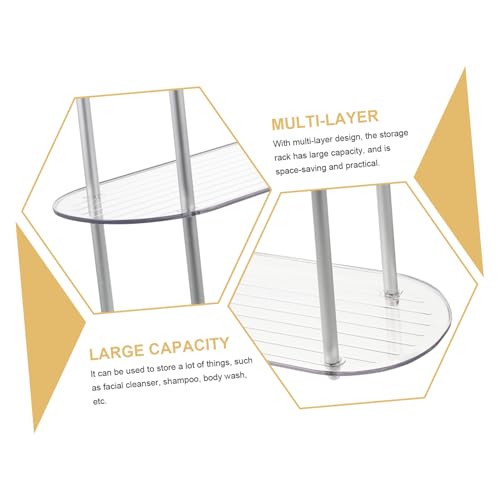 Warmhm Multifunktionales Abnehmbares Aufbewahrungsregal aus Transparentem Rahmenlosem Material Rechteckiges Design für Badezimmer Küche und Wohnzimmer Stabiler Desktop Organizer für Warmhm Multifunktionales Abnehmbares Aufbewahrungsregal aus Transparentem Rahmenlosem Material Rechteckiges Design für Badezimmer Küche und Wohnzimmer Stabiler Desktop Organizer für von Warmhm