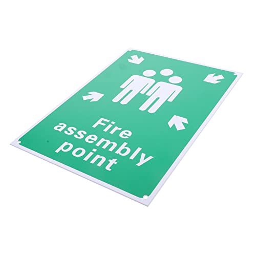 Warmhm Notfall Sammelpunkt Schild PVC Schild für Dicke Warnschild für Büro Bar und Garage von Warmhm