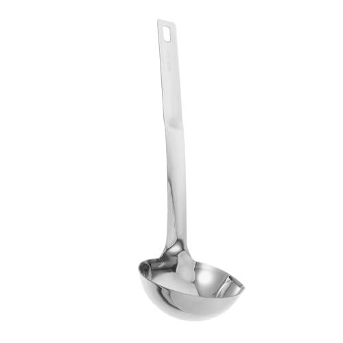 Warmhm Ölabscheider Suppenkelle mit Ergonomischem Griff Multifunktionaler Fetttrenner Löffel zum Abseihen von Öl Servieren und Abscheiden von Fett für Küche und Haushalt von Warmhm
