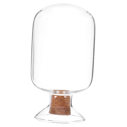 Warmhm Passende Flasche Streichholzglocke Aus Glas Kaminholz-cloche-flasche Glas-match-cloche-glas Streichholzglas Klarer Streichholzhalter Match-cloche-flasche Lagerung Krug Holz von Warmhm