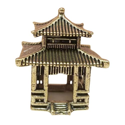 Warmhm Pavillon-landschaftsschmuck Aus Messing Miniatur-pavillonfigur Exquisiter Gartenornament Klassische Architektur-skulptur Für Zen-Garten Und Wohndekor Warmhm Pavillon-landschaftsschmuck Aus Messing Miniatur-pavillonfigur Exquisiter Gartenornament Klassische Architektur-skulptur Für Zen-Garten Und Wohndekor von Warmhm