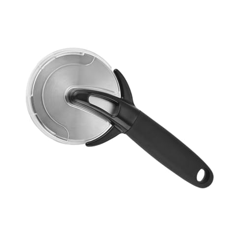 Warmhm Pizzaschneider Edelstahl Küchenhelfer mit Scharfem Rundem Schneidrad Lebensmittelecht Rostfrei Ergonomischer Griff für Effizientes Sauberes Schneiden von Pizza und Teig von Warmhm