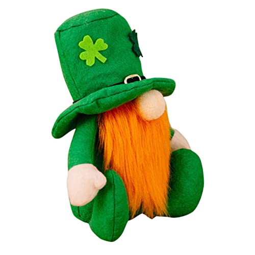 Warmhm Rudolf Puppe Esstisch dekor partydekorationen zum st. Patricks Day Home Decor wohnungseinrichtung Wohnkultur gefülltes Gnomenspielzeug st Patricks Day Dekorationen Füllung von Warmhm