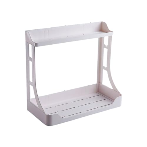 Warmhm Punchfreies Wandregal Aufbewahrung Badschrank Organizer für Badezimmer Küchen Langlebiges Material Platzsparend Einfache Montage von Warmhm