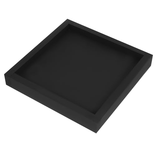 Warmhm Quadratischer Blumentopfuntersetzer Wasserdichter Blumentopf Tray für Innen und Außenbereiche Schwarz für Balkon und Garten Langlebig und rutschfest von Warmhm