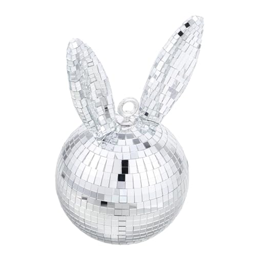 Warmhm Retro Disco Ball Hängende Dekoration Spiegel Kaninchen für Ostern und Partys für Festliche Anlässe Kinderfreundliches Design Aufzuhängen Einzigartiges von Warmhm
