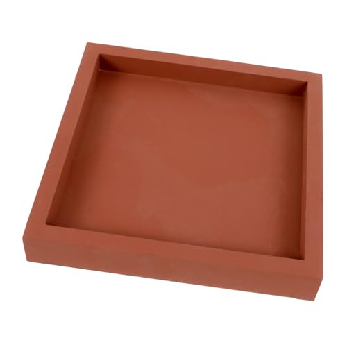 Warmhm Robuster Blumenkübel Untersetzer Dicke Kunststoffplatte Leckschutz für Balkon Garten und Innenräume Rot von Warmhm