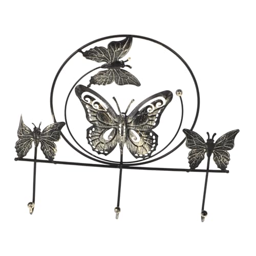 Warmhm Schmetterlings Wandhaken aus robustem Metall Fach Garderobenhaken ohne Bohren Vielseitig für Schlafzimmer Flur und Eingangsbereich Dekorativer Kleider und Schlüsselhalter in Warmhm Schmetterlings Wandhaken aus robustem Metall Fach Garderobenhaken ohne Bohren Vielseitig für Schlafzimmer Flur und Eingangsbereich Dekorativer Kleider und Schlüsselhalter in von Warmhm