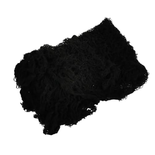 Warmhm Schwarzes Halloween Deko Spukstoff aus Luftiger Gauze Gruseliges Langlebiges Tuch für Gruselige Party und Raumdekoration Vielseitig Einsetzbar für Bar Geisterhaus Fenster und Türen von Warmhm