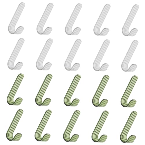 Warmhm Selbstklebende Wandhaken Zum Aufhängen 20er-set Haken Zum Aufkleben Grün Gestreift Multifunktional Nicht für Zuhause Warmhm Selbstklebende Wandhaken Zum Aufhängen 20er-set Haken Zum Aufkleben Grün Gestreift Multifunktional Nicht für Zuhause von Warmhm