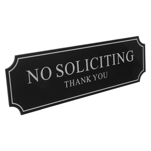 Warmhm Selbstklebendes No Soliciting Schild aus Weißem Acryl für Haustür und Fenster Klare gegen Unerwünschte Werbung Einfache Anbringung für Zuhause Büro und Geschäft Warmhm Selbstklebendes No Soliciting Schild aus Weißem Acryl für Haustür und Fenster Klare gegen Unerwünschte Werbung Einfache Anbringung für Zuhause Büro und Geschäft von Warmhm