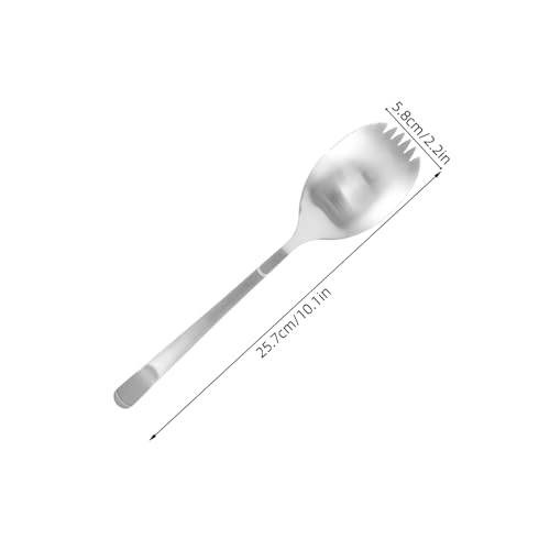 Warmhm Servierlöffel Kombination Langlebiges Küchenutensil für Buffet Familienfeiern und Gastronomie Vielseitiger Spork zum Portionieren von Fisch Salat und Speisen von Warmhm