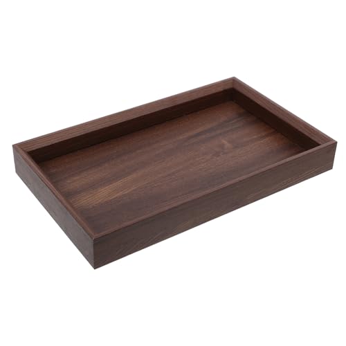 Warmhm Servierplatten Tablett zum Servieren von Tee Rechteck Tabletts Serviertablett mit Etagen einfach Tablett für die Teestube Teetablett zum Servieren hölzern Coffee Warmhm Servierplatten Tablett zum Servieren von Tee Rechteck Tabletts Serviertablett mit Etagen einfach Tablett für die Teestube Teetablett zum Servieren hölzern Coffee von Warmhm