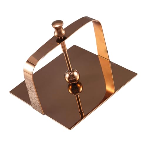 Warmhm Serviettenhalter aus Edelstahl Kompakt und Rostfrei Stilvoller Napkin Holder in Roségold Praktischer Tissue Rack für Esstisch Wohnzimmer Badezimmer Universeller Haushaltsbedarf von Warmhm