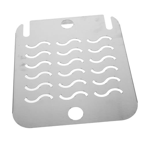 Warmhm Sieb für Speisereste der Fritteuse Sicherheitssieb für Speisereste Abnehmbarer Frittierkorb, Sieb für Essensreste Zubehör für Frittierkörbe Rostfreier Stahl Silver von Warmhm