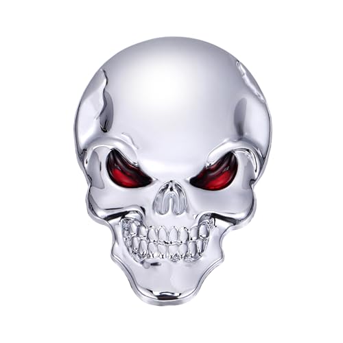 Warmhm Skull Metall Autoaufkleber Bat Form Silbernes aus Zinklegierung für Fahrzeug Karosserie Motorrad Warmhm Skull Metall Autoaufkleber Bat Form Silbernes aus Zinklegierung für Fahrzeug Karosserie Motorrad von Warmhm
