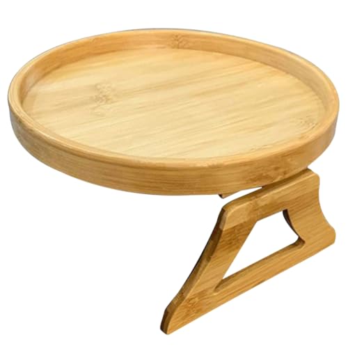Warmhm Couch Arm Clip Tisch Holz Seite Tisch Sofa Armlehnen Für Sofa Couch Snack Holz von Warmhm