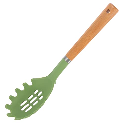 Warmhm Spaghetti Löffel mit Holzgriff Silikon und Ergonomisches Design zum Servieren von Pasta Leicht und Einfach zu Reinigen für Müheloses Servieren Zufällige Farbe Warmhm Spaghetti Löffel mit Holzgriff Silikon und Ergonomisches Design zum Servieren von Pasta Leicht und Einfach zu Reinigen für Müheloses Servieren Zufällige Farbe von Warmhm