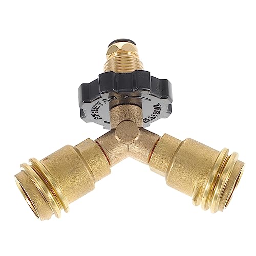 Warmhm Splitter Für Propanflaschen Dual Tankverbindung Für Campingkocher Grill Und Heizgeräte Langlebig Einfache Installation Sicher Und Zuverlässig von Warmhm