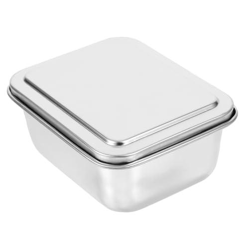 Warmhm Kuchenform mit Deckel Antihaftbeschichtete Quadratische Backform Tiramisu Backform für Kuchen und Aufbewahrung und Langlebig für Bananenbrot und Kleine Leckereien von Warmhm