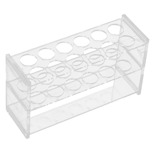 Warmhm Transparenter Acryl Reagenzglasständer Slots für Zentrifugenröhrchen Stabiler und Leichter Laborhalter Vielseitig Einsetzbar zur Sicheren Probenorganisation von Warmhm