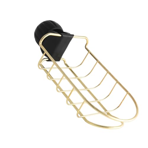 Warmhm Verstellbarer Wasserhahn Aufbewahrungsregal aus Kratzfestem Material mit Ablauffunktion Schwamm Spültuchhalter für Küchenspüle ohne Bohren Clip design Goldfarben Warmhm Verstellbarer Wasserhahn Aufbewahrungsregal aus Kratzfestem Material mit Ablauffunktion Schwamm Spültuchhalter für Küchenspüle ohne Bohren Clip design Goldfarben von Warmhm