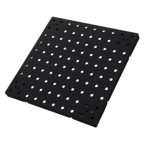 Warmhm Wand pegboard Display Panel Stabiles Kunststoff lochbrett Schwarz Platzsparender Wandorganizer für Küche Garage Wohnzimmer Bad Bastelraum Multifunktionales Steckwand System von Warmhm