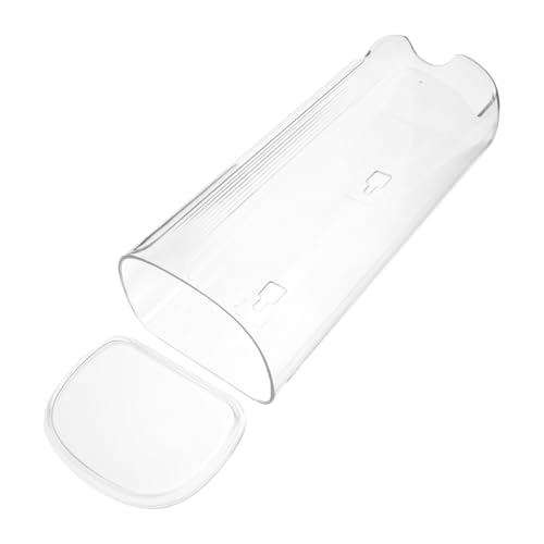 Warmhm Wandhalterung Müllbeutelspender Kunststoff Aufbewahrungsbox Großer Fassungsvermögen für Müllsäcke und Plastiktüten Küche Transparent Weiß Robust Installieren von Warmhm