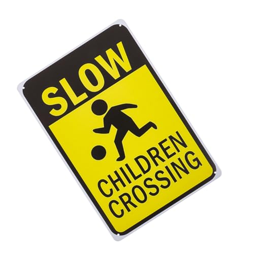 Warmhm Warnschild Achtung Caution Sign aus Wetterfestem Eisen Hohe Sichtbarkeit Straßen und Einfahrtswarnung für Sichere Verkehrsführung und Schutz Spielender Warmhm Warnschild Achtung Caution Sign aus Wetterfestem Eisen Hohe Sichtbarkeit Straßen und Einfahrtswarnung für Sichere Verkehrsführung und Schutz Spielender von Warmhm