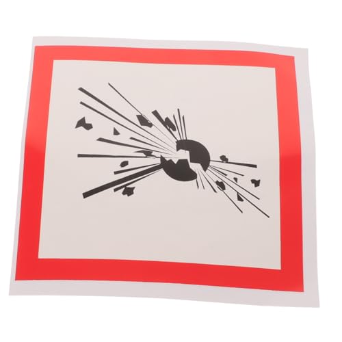 Warmhm Warnschild Selbstklebend Sicherheitswarnung Aufkleber für Chemikalien Wasserfest für Maschinen und Geräte Einfache Anwendung und Hohe Haltbarkeit von Warmhm