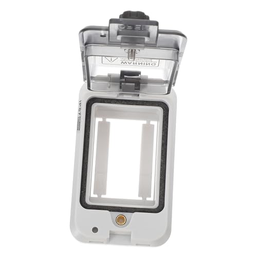 Warmhm Wasserdichte Verteilerdose mit Klappdeckel für Außenbereich Transparentes Design für Einfache Sichtkontrolle Robust und Wetterfest Installieren für Elektroanschlüsse von Warmhm
