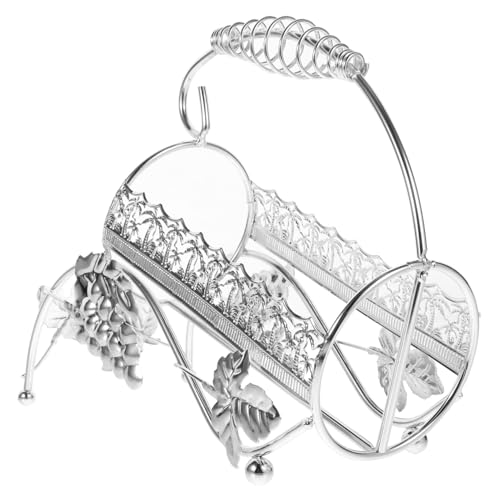 Warmhm Weinregal Einfach Gestell Flasche Weinhalter in Stabilem Design Desktop-weinhalter Desktop-weinständer Barweinhalter Weinhalterständer Weinstand Windhalter Silver Eisen von Warmhm