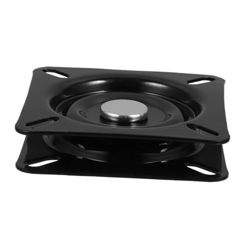 Warmhm Zubehör für Drehhocker Schwenkmechanismus Schwenkteller für Möbel Drehteller für Barhocker Drehmechanismus für Relaxsessel Sitzpodeste Sitz drehbar Möbeldrehplatte Eisen Black von Warmhm