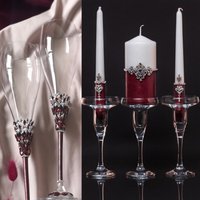 Burgund Hochzeit Flöten Einheit Kerze Set Hochzeitskerzen Mit Kerzenhalter Gläser Für Braut Und Bräutigam Geschenk von WarmhomeGifts