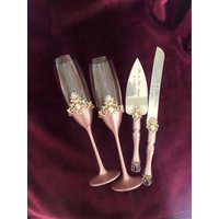 Blush Rosa Hochzeit Flöten Personalisierte Gläser Tortenheber Messer Champagner Für Braut Und Bräutigam Kuchen Schneiden Set Blush Rosa Hochzeit Flöten Personalisierte Gläser Tortenheber Messer Champagner Für Braut Und Bräutigam Kuchen Schneiden Set von WarmhomeGifts