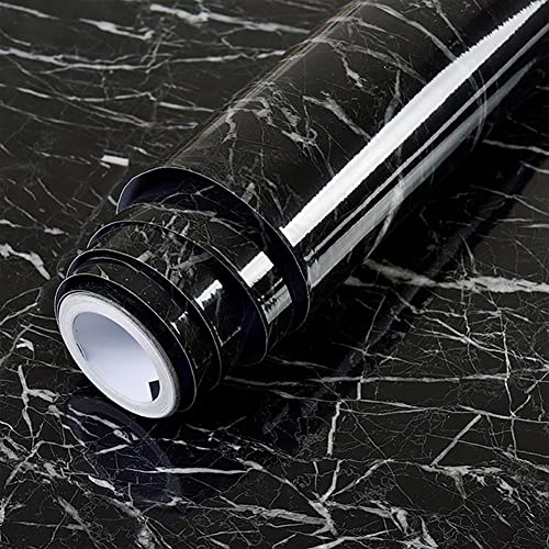 Warmiehomy Klebefolie Möbel 60 x 500 cm Möbelfolie Selbstklebend Wasserdicht Klebefolie Marmor PVC Möbelfolie zum Kleben Küchenfolie Wand Dekofolie für Möbel Schwarz Warmiehomy Klebefolie Möbel 60 x 500 cm Möbelfolie Selbstklebend Wasserdicht Klebefolie Marmor PVC Möbelfolie zum Kleben Küchenfolie Wand Dekofolie für Möbel Schwarz von Warmiehomy