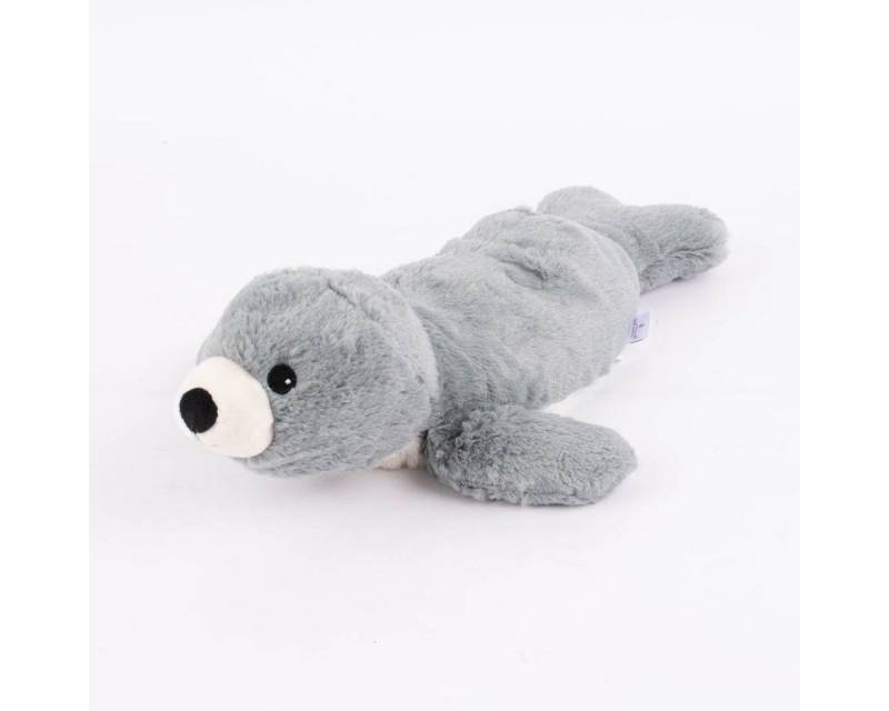 Warmies® Dekokissen Wärmetier Seehund grau weiß schwarz braun 100% Hirse-Lavendelfüllun von Warmies®