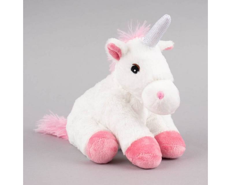 Warmies® Dekokissen Warmies Mini Wärmestofftier Einhorn weiß rosa Hirse-Lavendelfüllung von Warmies®