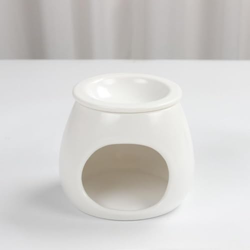 Warmself Aromalampe Metall Teelichthalter aus Keramik Duftlampe aus Keramik Wachsschmelzbrenner Minimalistisches Design Weiß Warmself Aromalampe Metall Teelichthalter aus Keramik Duftlampe aus Keramik Wachsschmelzbrenner Minimalistisches Design Weiß von Warmself