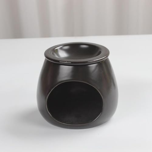 Warmself Aromalampe Metall Teelichthalter aus Keramik Duftlampe aus Keramik Wachsschmelzbrenner Minimalistisches Design schwarz Warmself Aromalampe Metall Teelichthalter aus Keramik Duftlampe aus Keramik Wachsschmelzbrenner Minimalistisches Design schwarz von Warmself