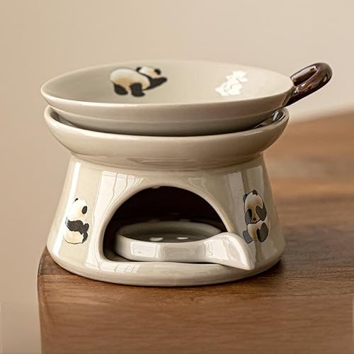 Warmself Aromalampe Metall Teelichthalter aus Keramik Duftlampe aus Keramik Wachsschmelzbrenner Niedlicher Panda-3 Warmself Aromalampe Metall Teelichthalter aus Keramik Duftlampe aus Keramik Wachsschmelzbrenner Niedlicher Panda-3 von Warmself