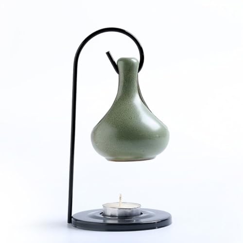 Warmself Aromalampe Metall Teelichthalter aus Keramik Duftlampe aus Keramik Wachsschmelzbrenner Wassertropfengradient Hängender Ofen Grün Warmself Aromalampe Metall Teelichthalter aus Keramik Duftlampe aus Keramik Wachsschmelzbrenner Wassertropfengradient Hängender Ofen Grün von Warmself