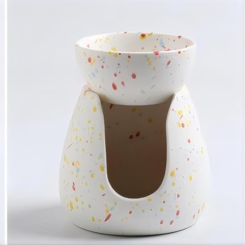 Warmself Aromalampe Teelichthalter aus Keramik Duftlampe aus Keramik Wachsschmelzbrenner Farbpunkte Warmself Aromalampe Teelichthalter aus Keramik Duftlampe aus Keramik Wachsschmelzbrenner Farbpunkte von Warmself