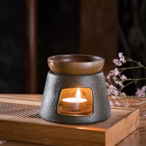 Warmself Aromalampe Teelichthalter aus Keramik Duftlampe aus Keramik Wachsschmelzbrenner Handgefertigt Schwarz&Braun Warmself Aromalampe Teelichthalter aus Keramik Duftlampe aus Keramik Wachsschmelzbrenner Handgefertigt Schwarz&Braun von Warmself
